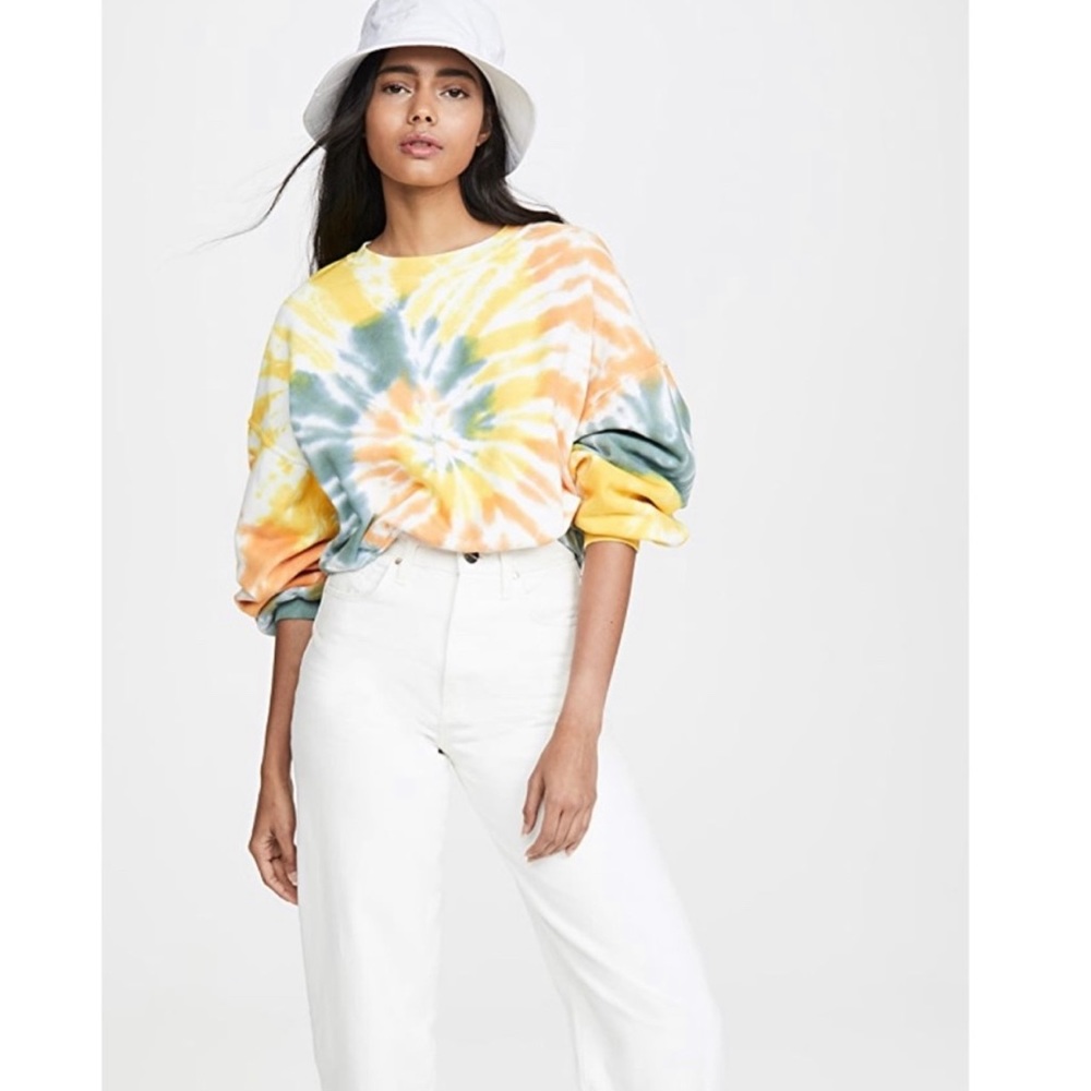 Agolde Tie Dye Balloon Sleeve Sweater